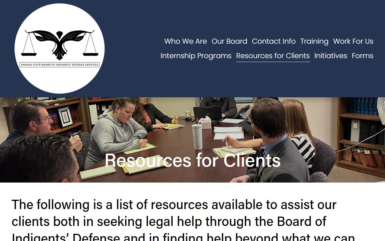 Kearny County criminal court records public defense client resources