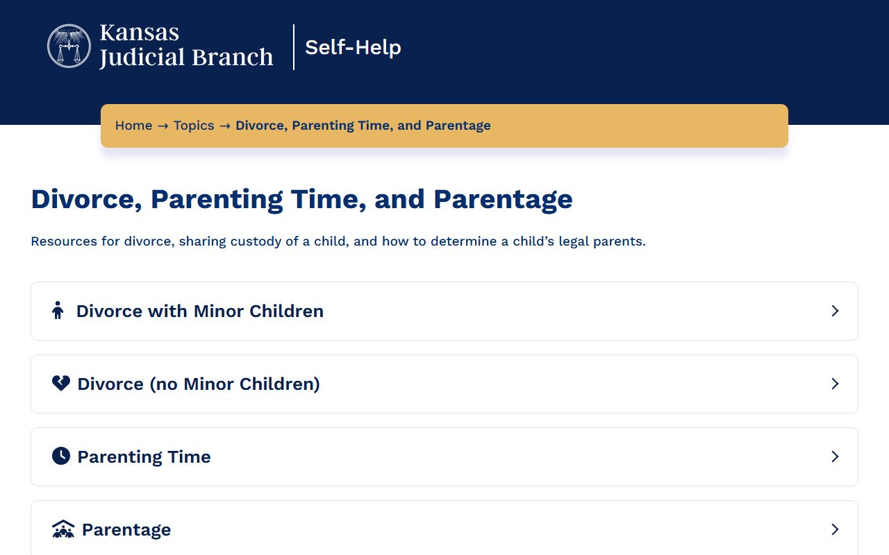 Kearny County divorce records Kansas divorce self-help