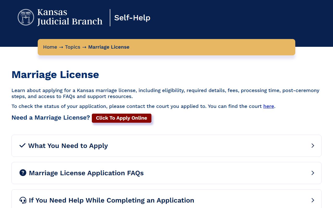 Kearny County marriage records Kansas marriage license application